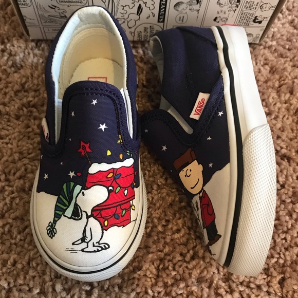 Vans Other - Vans Charlie Brown Christmas Classic Slip-On shoes